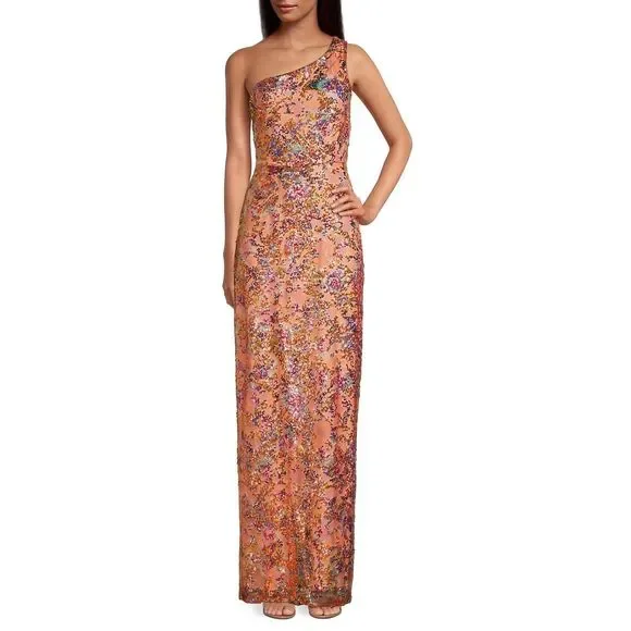 what is semi formal dress code for ladies Lester Chevron Sequin Halter Gown by Ramy Brook / Haven